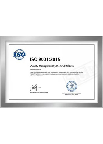 ISO 9001:2015 quality management certificate
